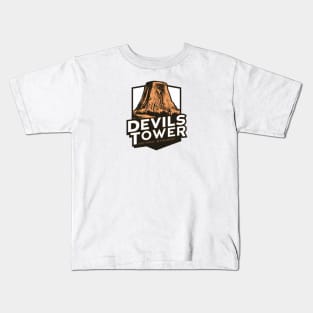 Devils Tower National Monument Kids T-Shirt